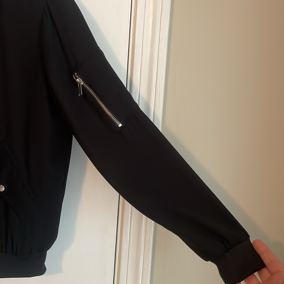 Zara Classic Black Bomber Jacket - Picture 5 of 6